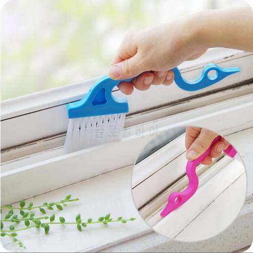 Sticky clean1Pcs Hand-held Groove Gap Cleaning Tools Door Window Track Kitchen Cleaning Brushes Home Clean Tools