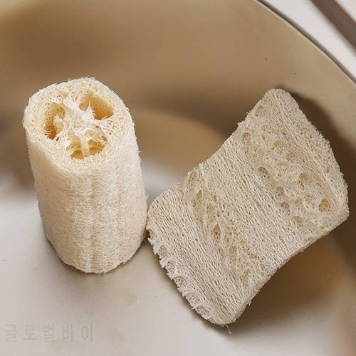 Natural Loofah Anti-oil Kitchen Loofah Dish Cloth Sponge Scrubber Dish Bowl Cleaning Brush New Factory Wholesale