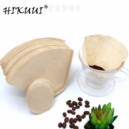 HIKUUI Acrylic coffee filter funnel combination,1PCS Reusable coffee filters and 200PCS environmentally friendly coffee filters