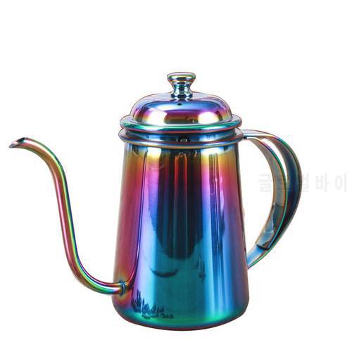 Thicken SUS 304 Stainless Steel Long Narrow Coffee Pot Punch, Swan Neck Kettle, Hanging ear Coffee Hand Drip Pot coffee Pot