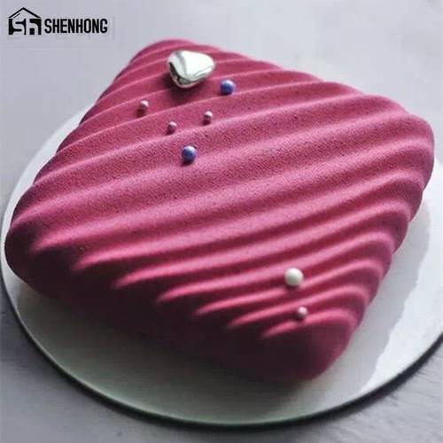 SHENHONG Silicone Mold Pillow Cake Moule Silikonowe Formy 3D Mousse Baking Pastry Mould Tools Non-stick Muffin Soap Brownie