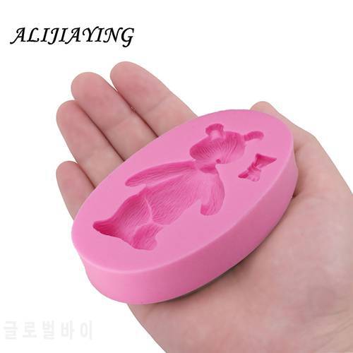 DIY Bear Confectionery silicone molds for cake decoration baking mould silicone fondant Polymer 3D clay molds D1235
