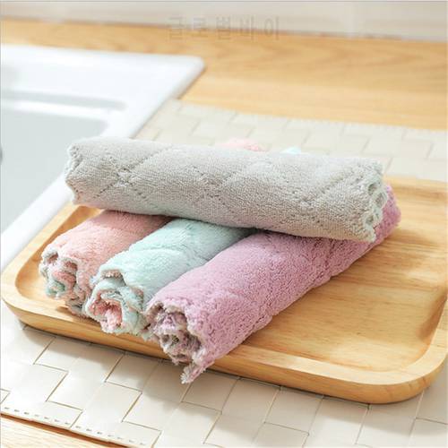 1pc Super Absorbent Microfiber Kitchen Dish Cloth High-efficiency Tableware Household Cleaning Towel Kichen Tools