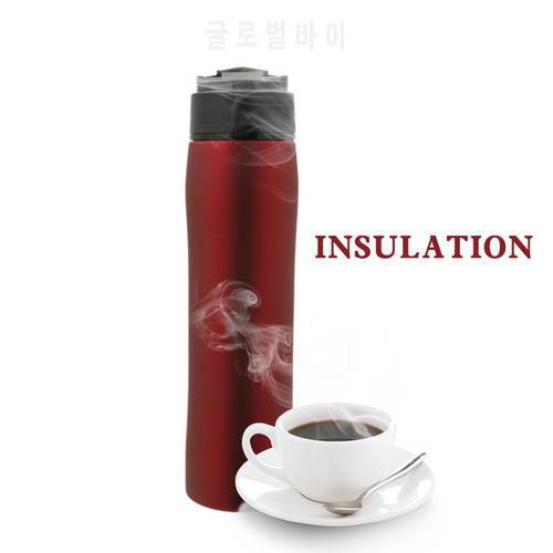 Creative Cafeteira Portable French Press Pot Insulation Cold Practical Stainless Steel Filter For Tea and Coffee