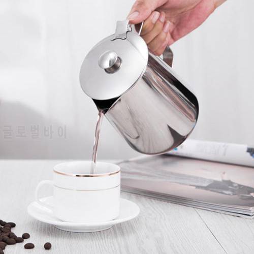 60/85/150ml Portable Milk Mug Stainless Steel Coffee Shop Cup Jug with Handle