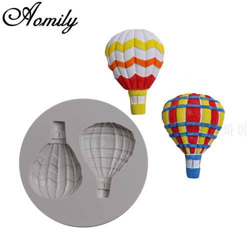 Aomily 2 Stlys Balloon Shape Silicone Cake Fondant Chocolate Mold Handmade Cookies Mould Kitchen Baking Decorating Tool Bakeware