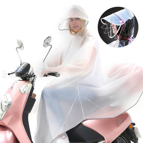 Creative Women Men Raincoat Reflective Edge Gloves Impermeable Electric Capes Bicycle Riding Night Reflective Hooded Rain Coat