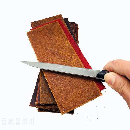 Leather Honing Strops Crazy horse cowhide 1-2mm thickness Razor Knife blade polishing Grinding