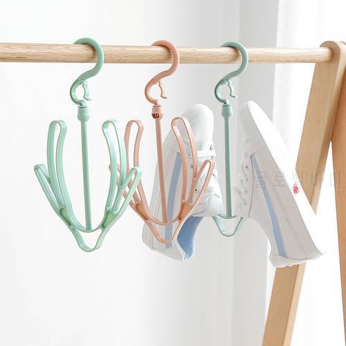 Creative Home Supplies Windproof Drying Shoe Rack Hanging Rack Balcony Drying Shoes Hanging Shoes Hanger Hook