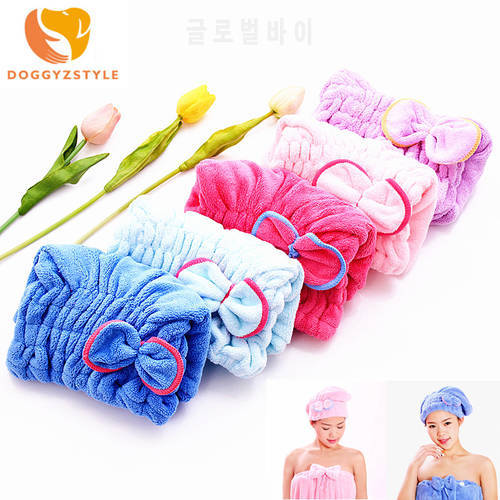 Microfiber Shower Cap For Hair Wrapped Towels Shower Hats Bath Caps Quickly Dry Hair Cap Bathroom Accessories