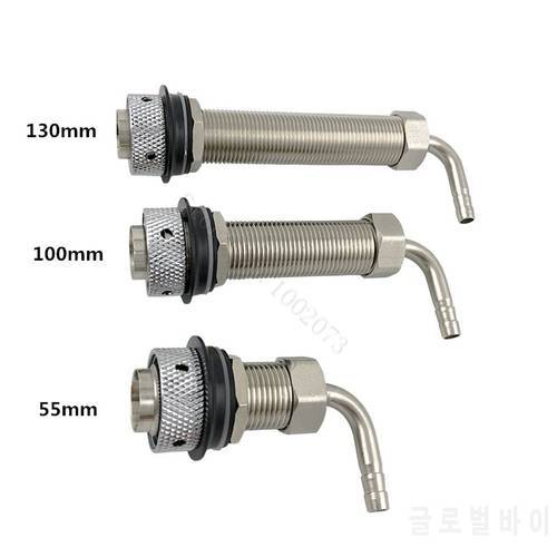 Beer Tap Faucet Shank With 8mm Barber Elbow, Chrome Plate Brass Shank G5/8 for Adjustable Draft Beer Dispenser Tap Home brewing