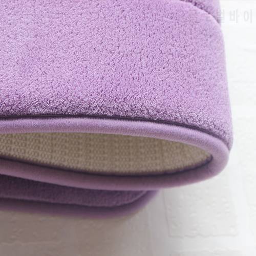 Memory Foam Bath Mat Soft Fleece Bathroom Carpet Solid Toilet WC Rug Non Slip Shower Room Floor Entry Doormat Salle De Bain
