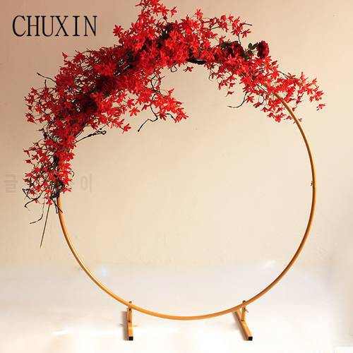 Wedding props wrought iron round ring arch wall artificial flower decoration home holiday celebration wedding photography Shelf