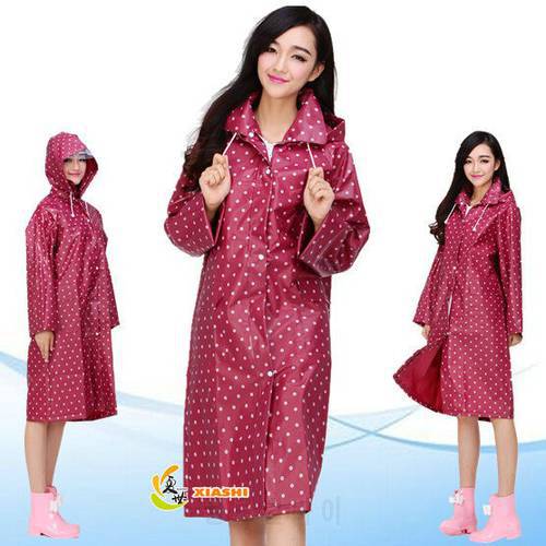 Upgrade Zipper EVA Fashion Cute Women Personality Adult Windbreaker Raincoat Poncho