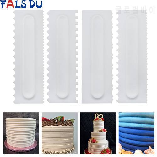 Cake Decorating Comb Cake Scraper Smoother Cream Decorating Pastry Icing Comb Fondant Spatulas Baking Pastry Tools