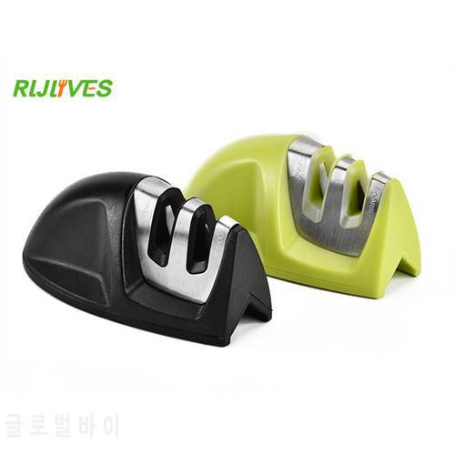 Kitchen Ceramic Knife Sharpener Professional Sharpening Tools / Two Stages Sharpeners & Non-slip Rubber Base