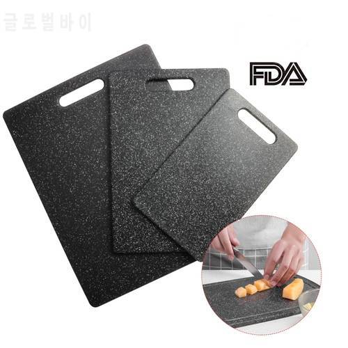 1X Plastic Cutting Board TPR Material Kitchen Chopping Board Set(3-Piece) Unique Marble Appearance Design Dishwasher safe