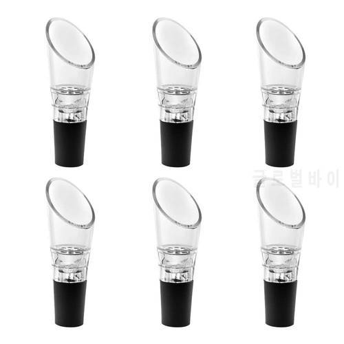 6 Pack Wine Aerator Pourer, Premium Aerating Decanter Spout shipping