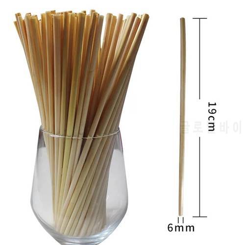 100PCS Wheat Straw 100% biodegradable Straws Environmentally Friendly Portable Drinking Straws Bar Kitchen Accessories ECO Straw