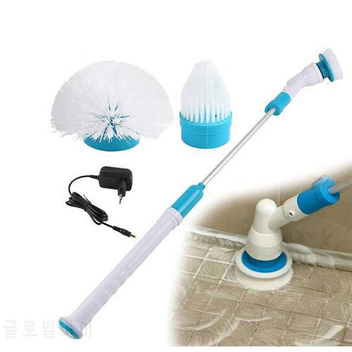 Eworld 6 pcs Multi-function Electric Cleaning Brush Wireless Electric Long Handle Cleaner Household Cleaning Tools