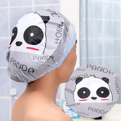 Cartoon Animal Waterproof Bath Hat Shower Hair Cover Women Supplies Shower Cap Bathroom Accessories