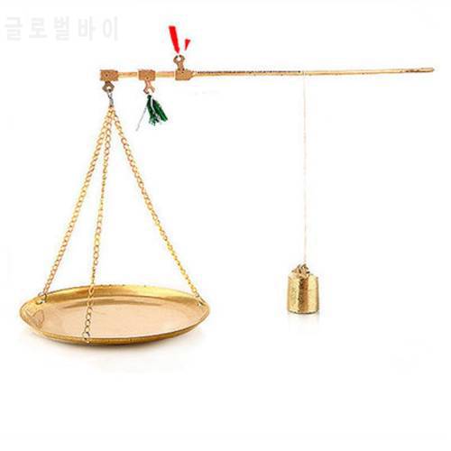 Chinese medicine scale mechanical Copper scales copper steelyard drug scale 500g round lever