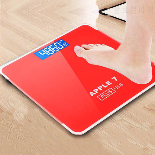 New Hot Electronic Smart Body Weight Scale Digital Bathroom Scales Mini Tempered Glass Mi Floor Scales Led Display Steelyard