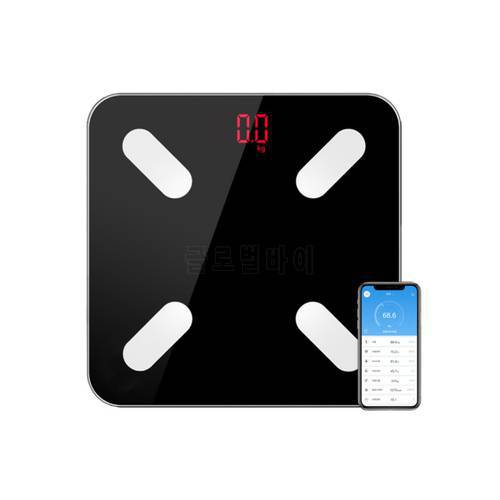 Hot Bathroom Mini Smart Weighting Scale Electronic Floor Scales For Body Weight Measure Fat Weegschaal International Version APP