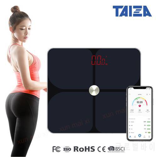 Smart Bathroom Scale Floor Human Weight mi Body Composition Fat Scale Home Weight Balance Bluetooch Household Weighting Scale