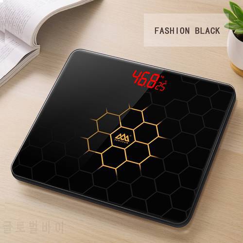 Original Explosion-proof Tempered Glass Precision Smart Bathroom Floor Scale Red LED abs Room Temperature Display
