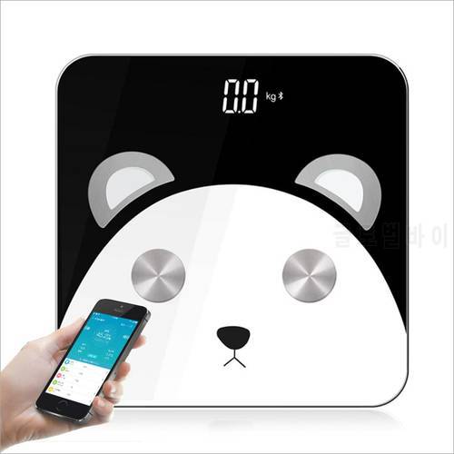 Hot Smart Floor Scale Bathroom Body Fat Weight Scale Home Bmi Weighing mi Scale Digital Weighing Scale Balance Humain Panda Gift
