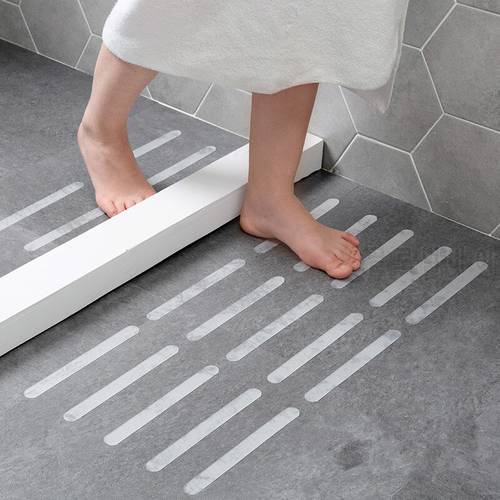 5pcs/pack Bathroom Transparent Anti-slip Stickers Stair Tape Bathroom Bathtub Shower Anti-slip Toilet Floor Mat