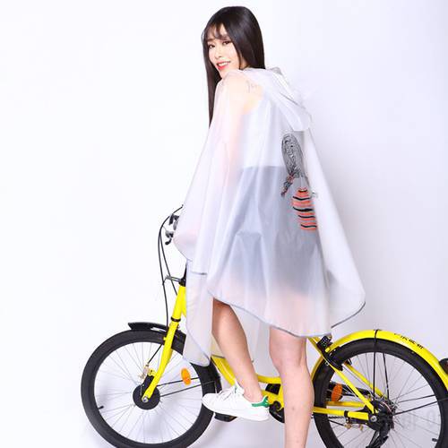 1PC outdoor fashion adult waterproof plastic women bike rain cape hooded mens Motorcycle raincoat poncho with reflective design