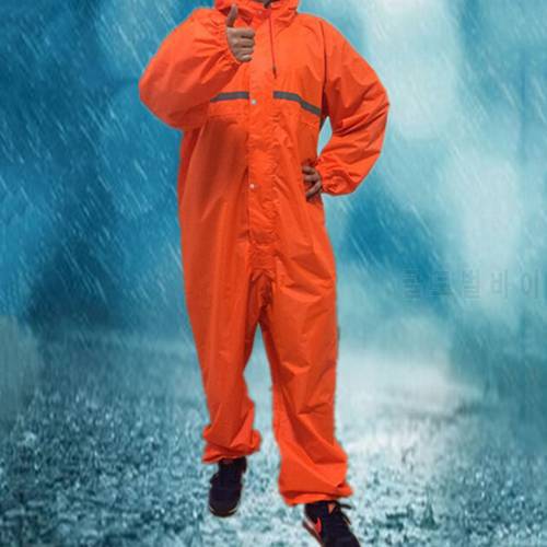 1PCS Men And Women Rain Suit Rainwear Waterproof Windproof Conjoined Raincoats Overalls Electric Motorcycle Fashion Raincoat