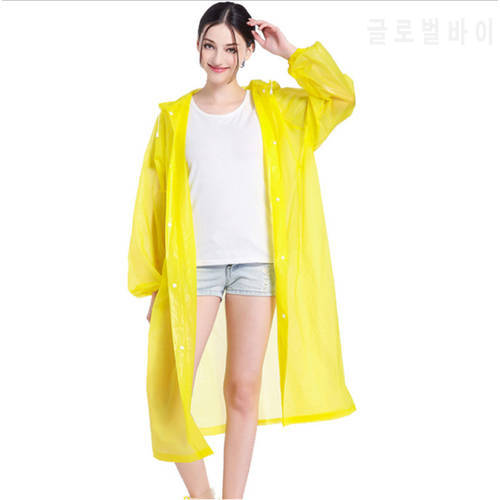 Women Men Raincoats Thickened Waterproof Rain Coat Clear Transparent Camping Waterproof Rainwear Suit