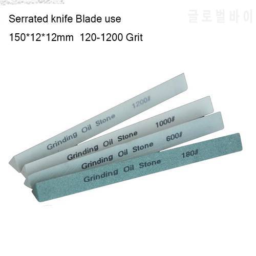 Serrated knife blade Use Sy tools 150*12mm Suit apex sharpener Silicon carbide whetstone 120-1200 Grit