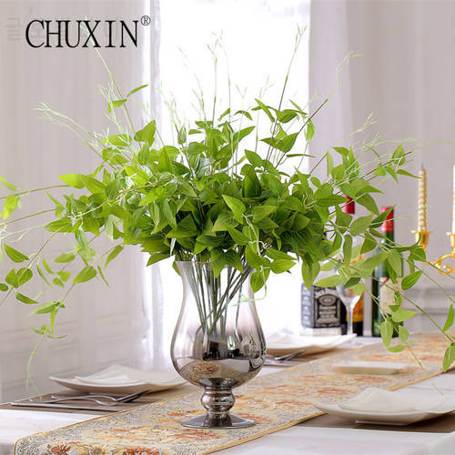 Flower Vine/rattan Artificial Plants Leaves Bonsai Vitality Silk Green Wicker DIY Home Flower Arranging Accessories Plants 1pc