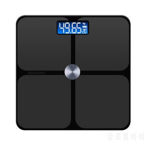 HotOriginal 180kg 4 Colors Temperature FLOOR SCALES Household Upscale Digital Body Weighing Scale LCD Pesa Digital QX-QB2015