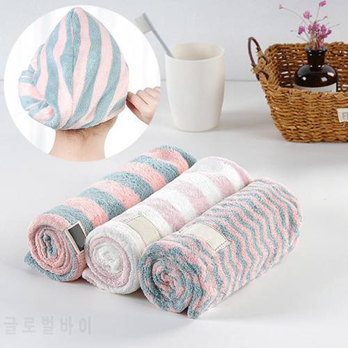 Hair Wrapped Towels Quickly Dry 1Pcs Portable Bathroom Accessories Dry Hair Hat Shower Cap Microfiber Hair Turban Super Absorben