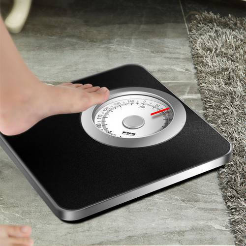150kg Mechanical Bathroom Scale Floor Weight Body Scale Smart Human Weighing Spring Scale Stainless Steel Square Balance Gift