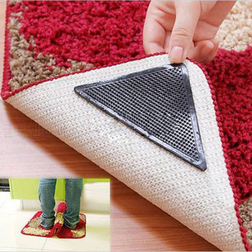 Anti Skid Corners Pad For Bathroom Kitchen Living Room Silicone Mat Grippers Non-Slip Rug Carpet Mat Grippers 2 pairs