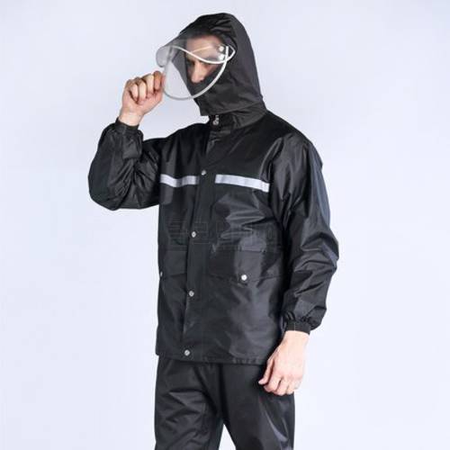 Raincoat rain pants suit waterproof body motorcycle battery split adult hiking riding fishing rain coat