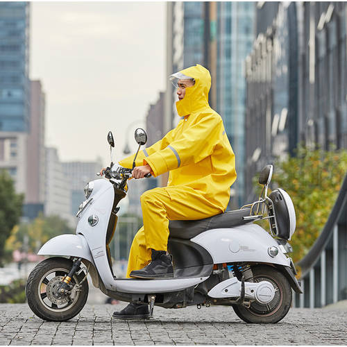 Emergency Raincoat with Pants for Men Outdoor Suit Split Adult Women Waterproof Trench Coat Men Motor Cycle Rain Coat R5C170