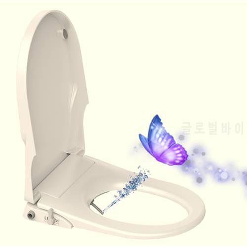 toilet cover bidet washer semi-automatic flushing toilet cover high quality self-cleaning bathroom toilet seat