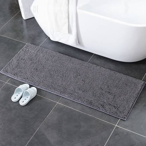 Bath Rugs for Toilet Anti-slip Bathroom Mat Carpet Chenille Foot Pad 50*120cm Floor Mat for Kitchen Bedroom Living Room Stairs
