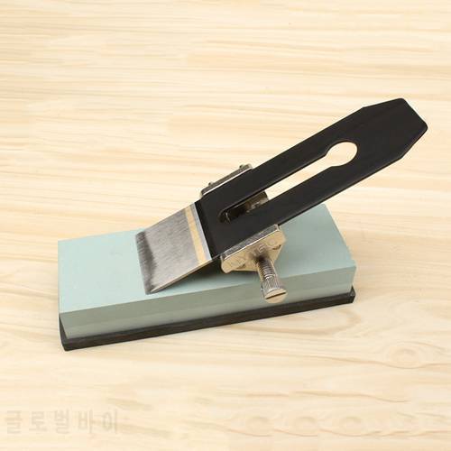 Stainless Steel Brass Side Clamping Fixed Angle Honing Guide for Wood Chisel Planer Edge Sharpening