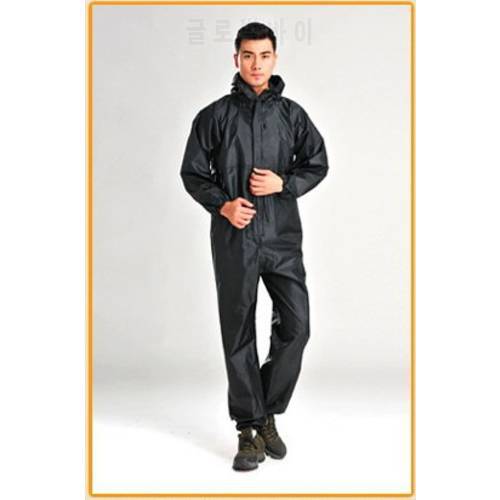 Adult Motorcycle Raincoat Waterproof Reflective Outdoor Work Professional impermeable Rainwear Men Rain Coat Cover Hooded 6YY131