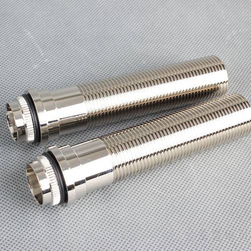 Stainless Steel Color Shanks for Draft Beer Systems 2pcs- Extended Faucet Shank