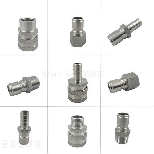 304 Stainless Steel Quick Disconnect Set Homebrew Fitting Connector Home Brewing Beer Pump Wort Chiller Equipment