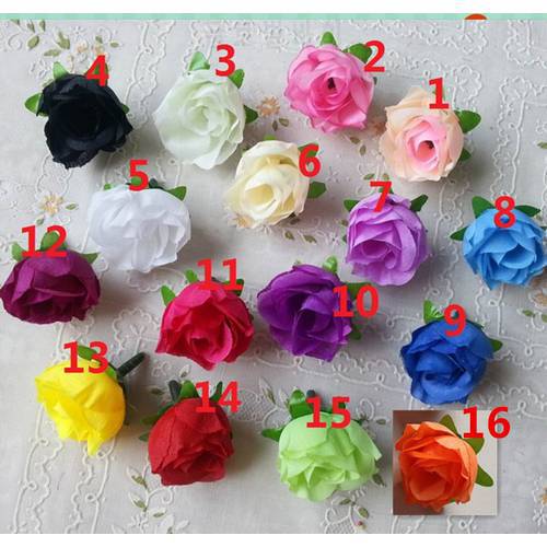 100pcs/lot High Quality Artificial Rose Flower Head for Wedding Chiristmas Home Party DIY Decoration Free Shipping